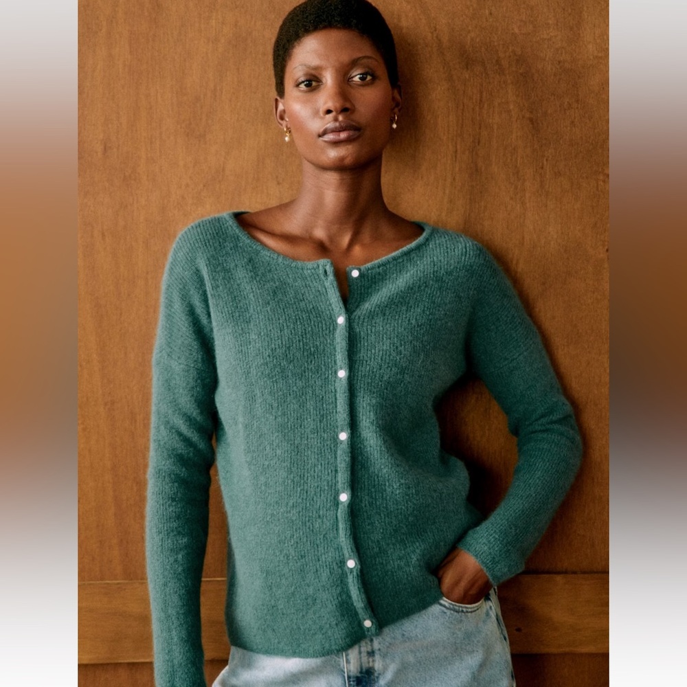 Sézane Gaspard Sweater, Sage Green, Size XL, NWOT.